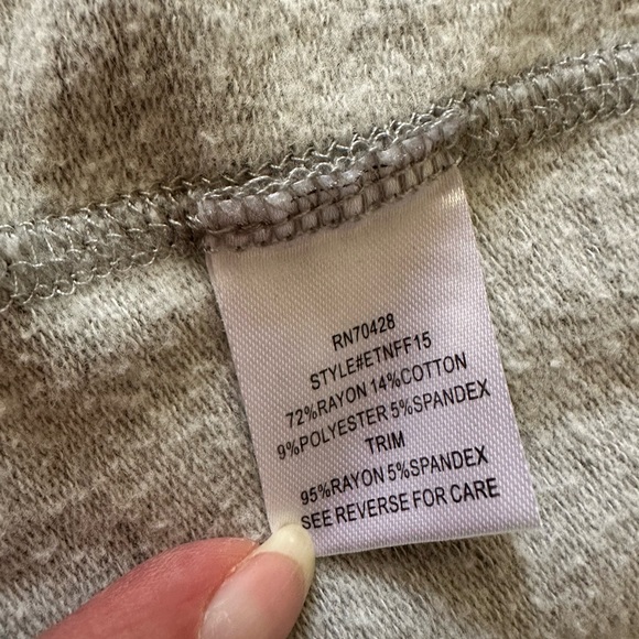 Evy’s Tree Gray Hooded Women's open front sweatshirt‎ size M - Picture 5 of 8